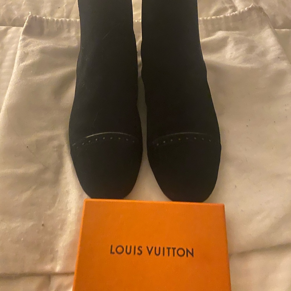 louis Vuitton boots size 8.5-9 black 💯auth - Picture 7 of 10